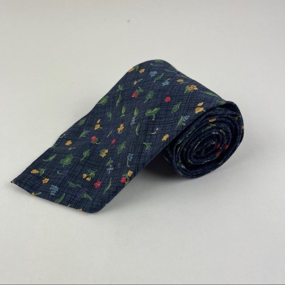 Tango Max Raab Tie Mens Blue Floral - Picture 1 of 5
